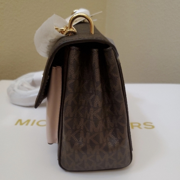 MICHAEL MICHAEL KORSLita Medium Two-Tone Logo Crossbody Bag with gift box - Picture 5 of 10